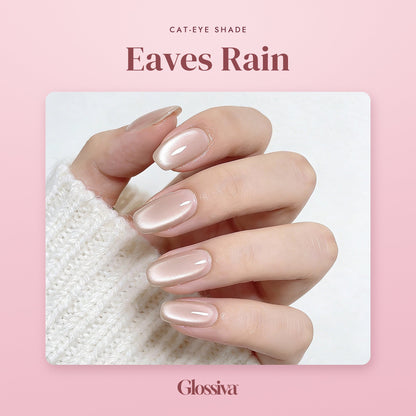 Eaves Rain cat-eye gel nails by Glossiva